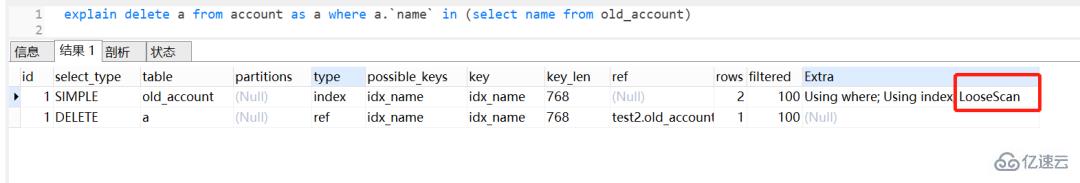 mysql中delete in子查询不走索引问题怎么解决