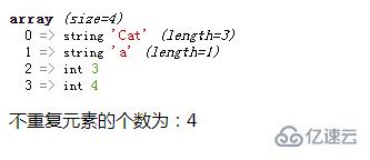 php如何獲得數(shù)組中不重復(fù)元素的個(gè)數(shù)