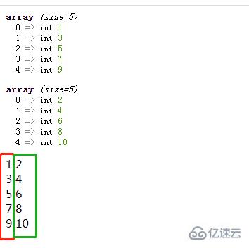 php可不可以同时输出两个数组