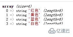 php数组中下标指的是什么