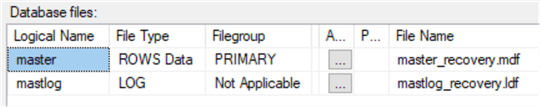 如何恢復SQLSERVER的master系統(tǒng)庫