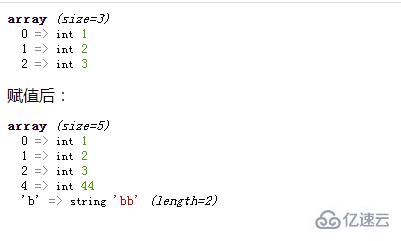 php可不可以通过赋值增加数组元素