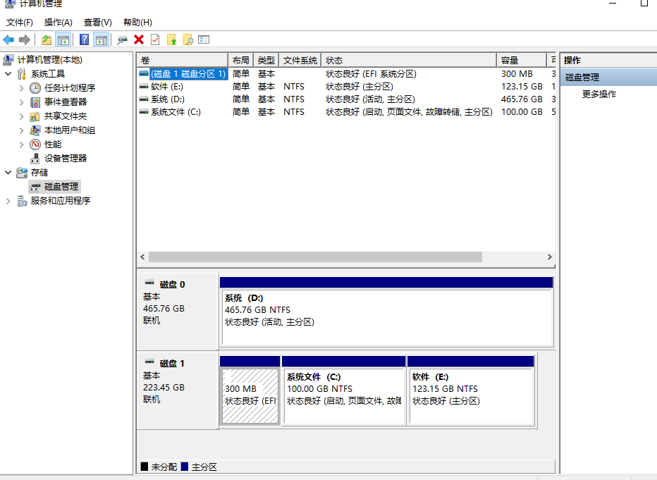 win10系统只有c盘如何分区