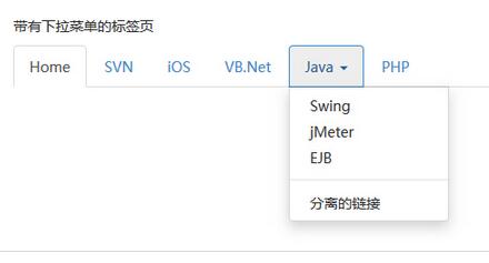 如何使用JS组件Bootstrap实现下拉菜单效果  js 第2张