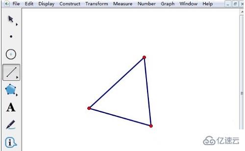 windows几何画板如何画三角形