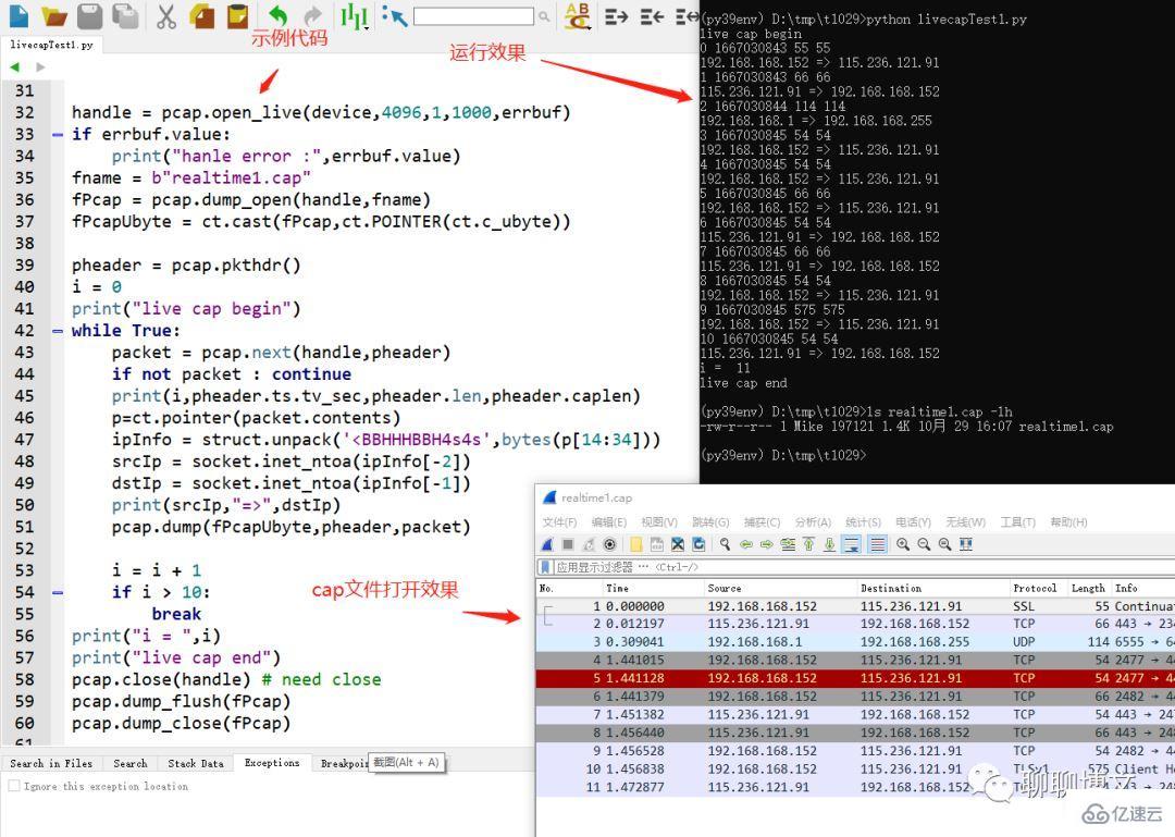 python如何使用libpcap库进行抓包及数据处理