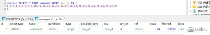 MySQL in怎么使用