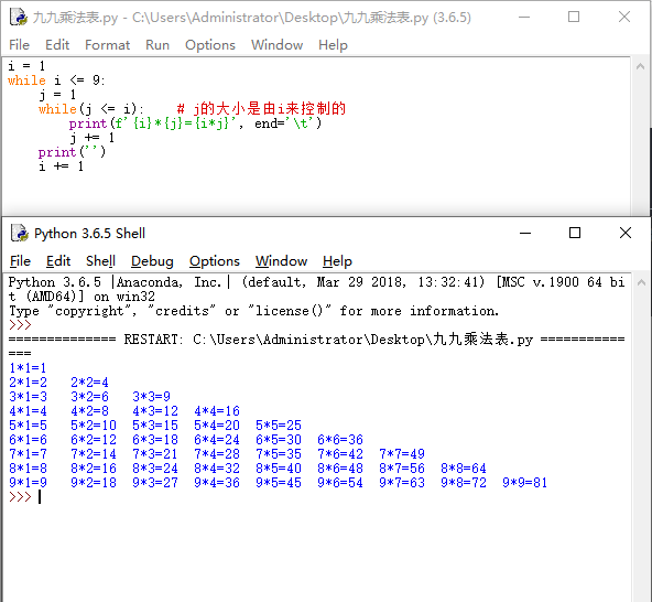 Python实现打印九九乘法表的方法有哪些