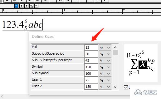 windows中mathtype文字大小如何改