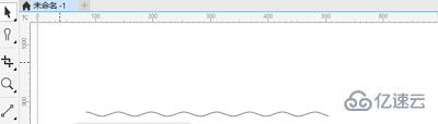 windows中coreldraw怎么画波浪线