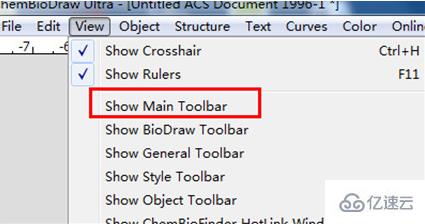 windows中chemdraw工具栏不见了怎么办