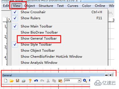 windows中chemdraw工具栏不见了怎么办