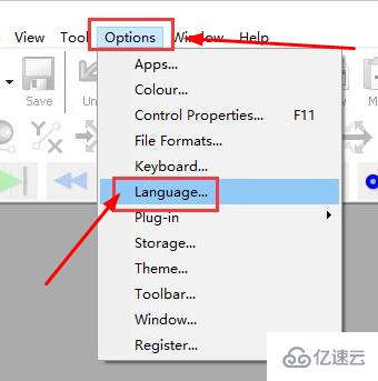 windows中goldwave如何设置中文