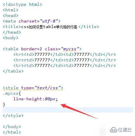 css如何改单元格行高  css 第5张