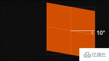 css3如何实现倾斜效果