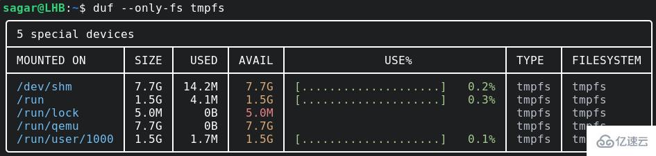 linux没有duf命令如何解决