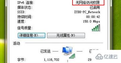 ipv6无internet访问权限指的是什么