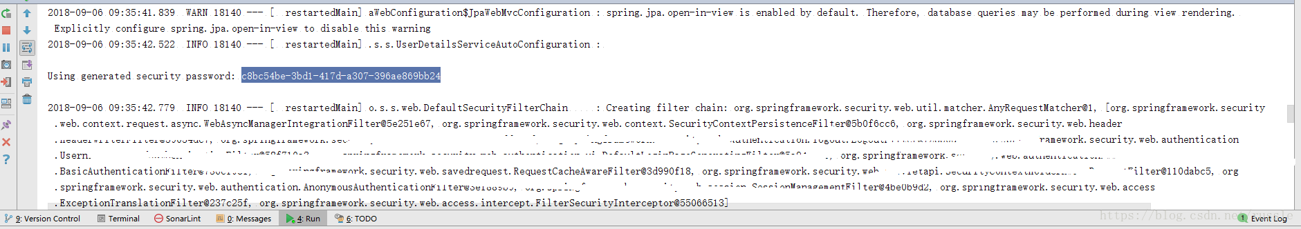 启用springboot security后登录web页面需要用户名和密码如何解决