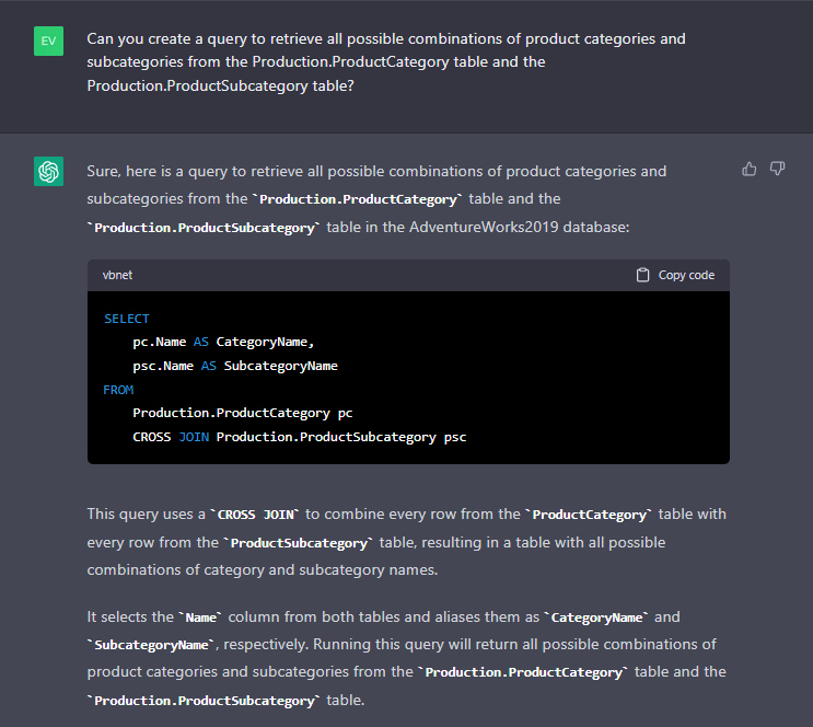 怎么使用ChatGPT编写SQL JOIN查询