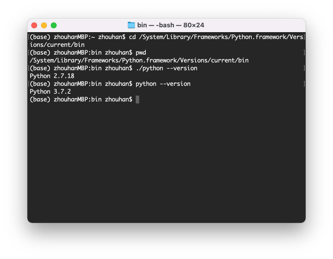 怎么查看Mac本机的Python3安装路径