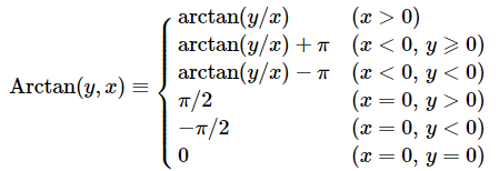 Python如何实现arctan换算角度