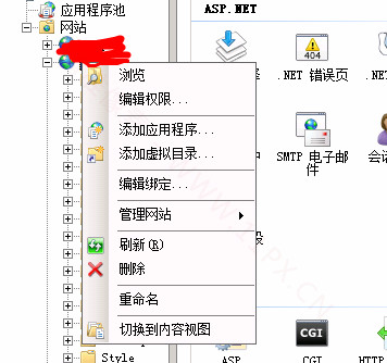 IIS多个协议显示一个问号如何修改