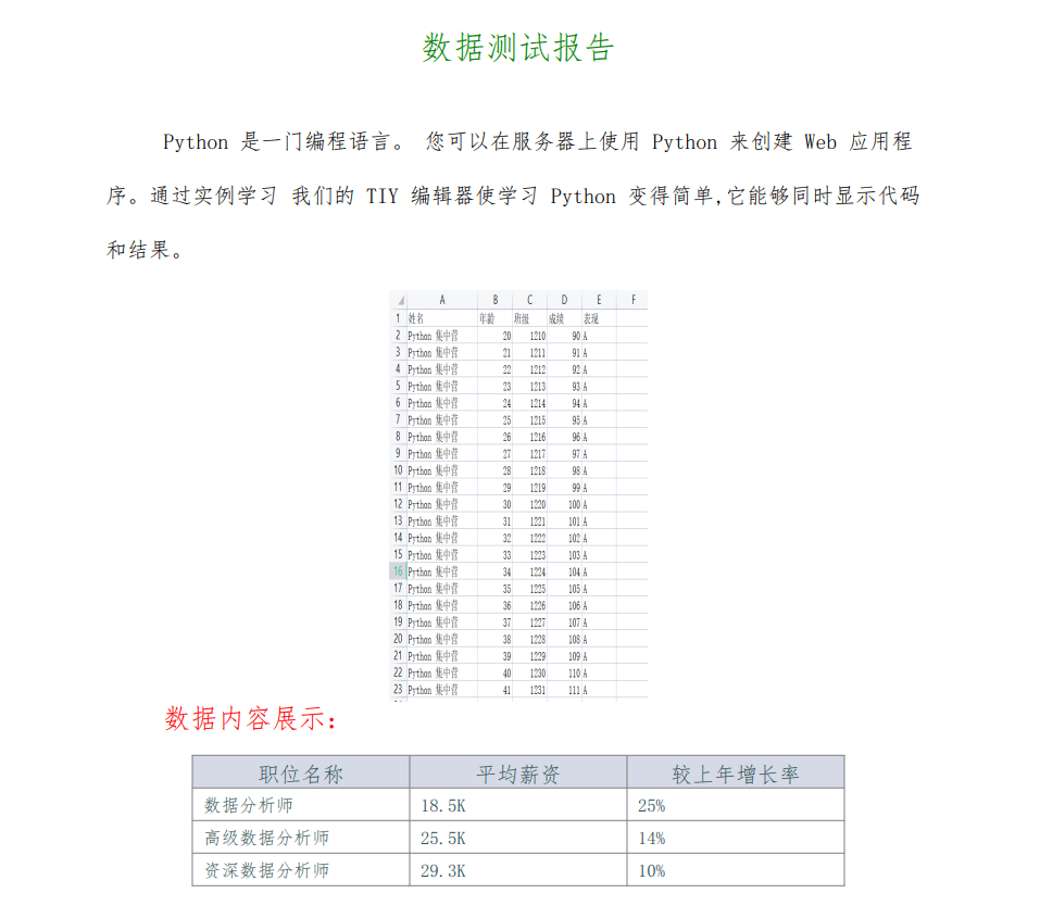 Python自动化办公之怎么生成PDF报告