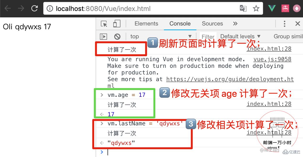 Vue中的计算属性、方法与侦听器源码分析