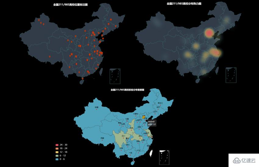 怎么用Python展示全國高校的分布情況