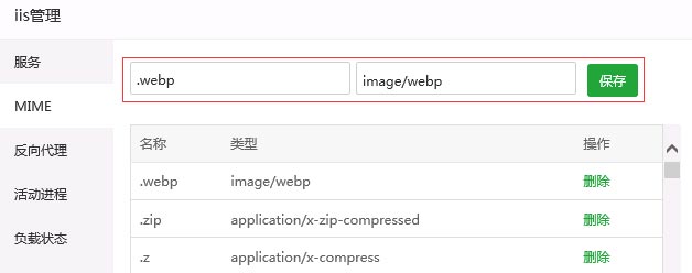 怎么让网站Windows服务器iis支持Webp图片格式  iis 第3张
