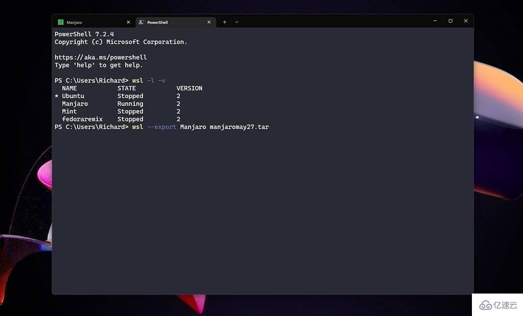 怎么备份和恢复适用于Linux(WSL)发行版的Windows子系统