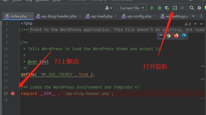 phpstorm断点调试方法是什么