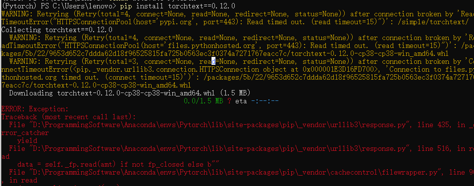 Pytorch中torchtext终极安装方法介绍  pytorch 第3张